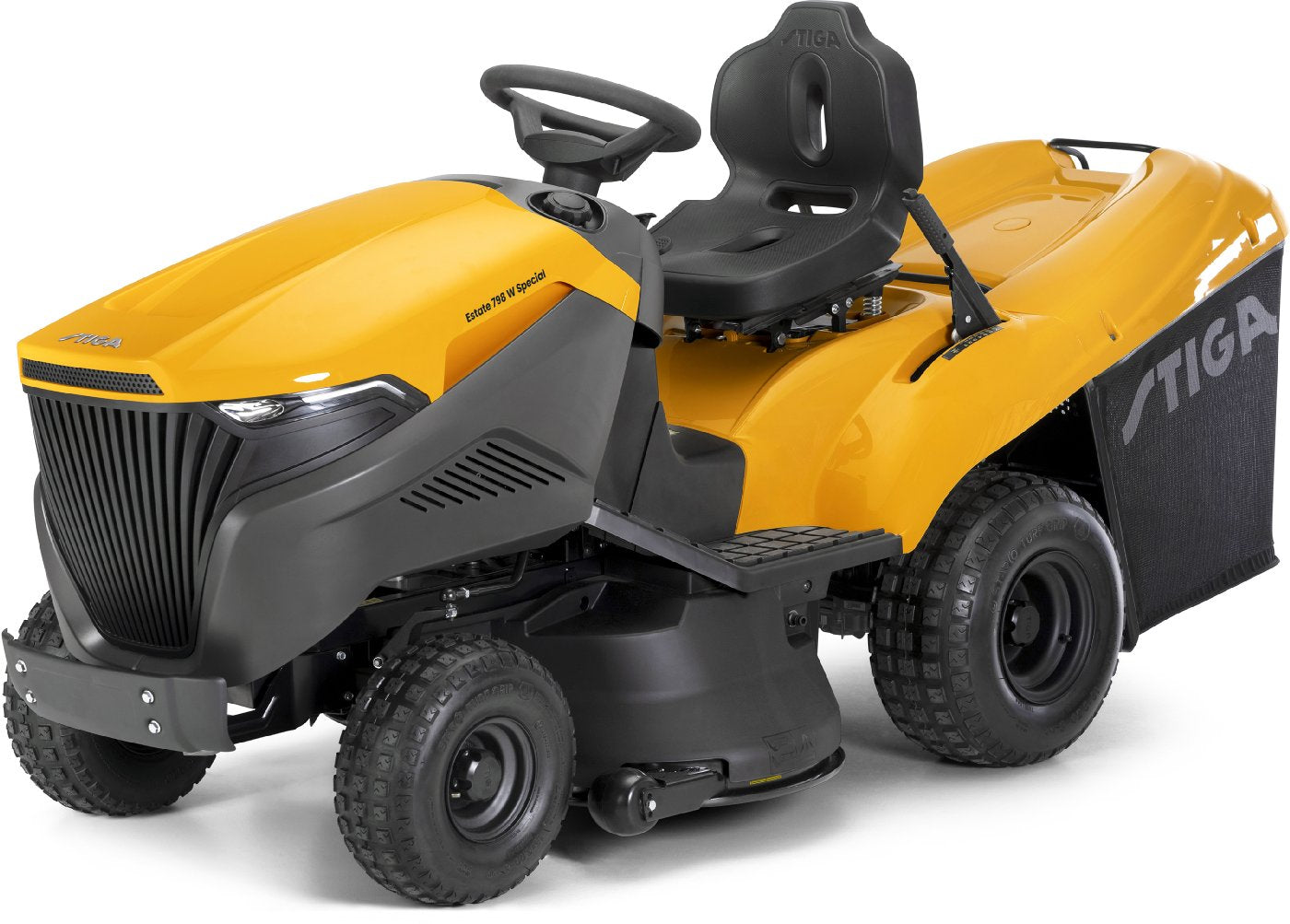 Stiga Rasentraktor Estate 798 W Special HONDA Winterpaket mit 120 cm Schneeschild, PTO-Kit und Schneeketten – Bild 2