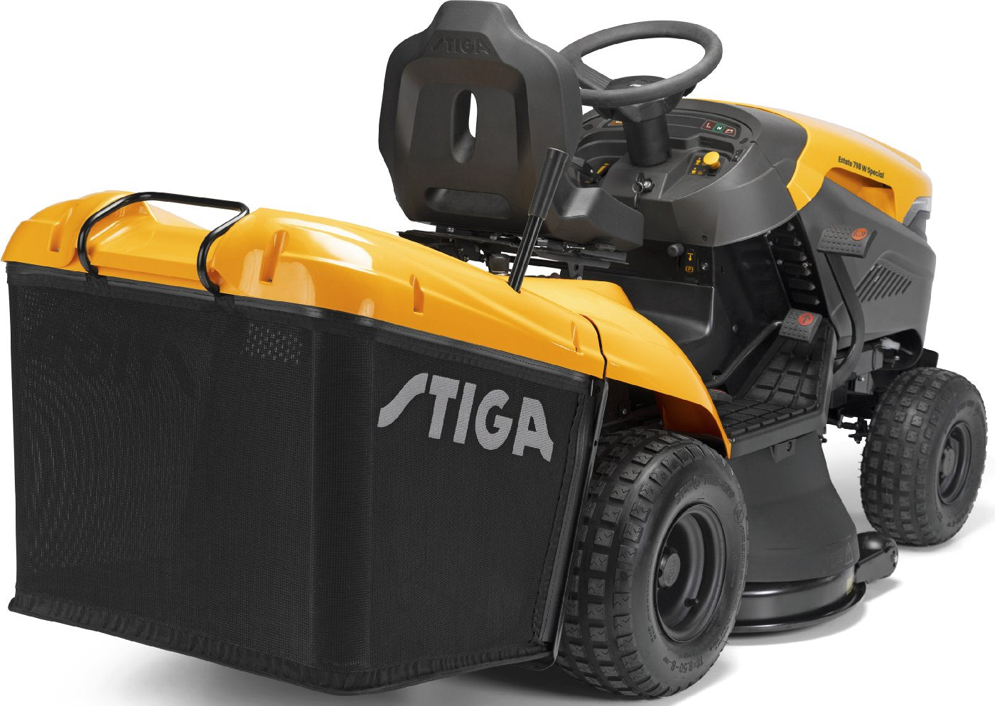 Stiga Rasentraktor Estate 798 W Special HONDA Winterpaket mit 120 cm Schneeschild, PTO-Kit und Schneeketten – Bild 4
